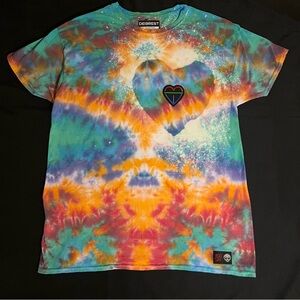 DEI3REST “Ember Bloom” 1 of 1 Custom handmade  Tie Dye Large T-Shirt